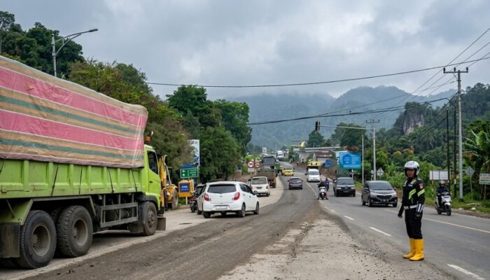 Jalur Lingkar Kayu Aro Ditutup Pascabanjir Bandang, Arus Padang-Solok Dialihkan