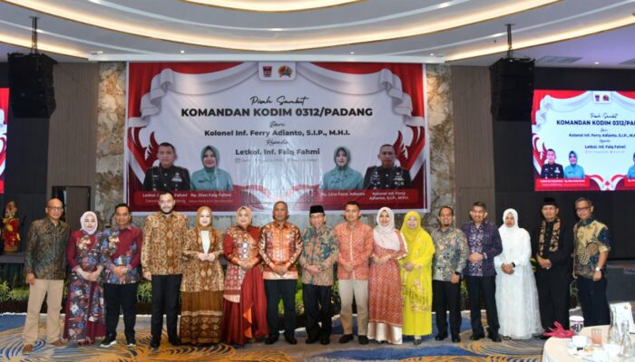 Pisah Sambut Dandim 0312/Padang, Fadly Amran Apresiasi Dedikasi Kolonel Ferry