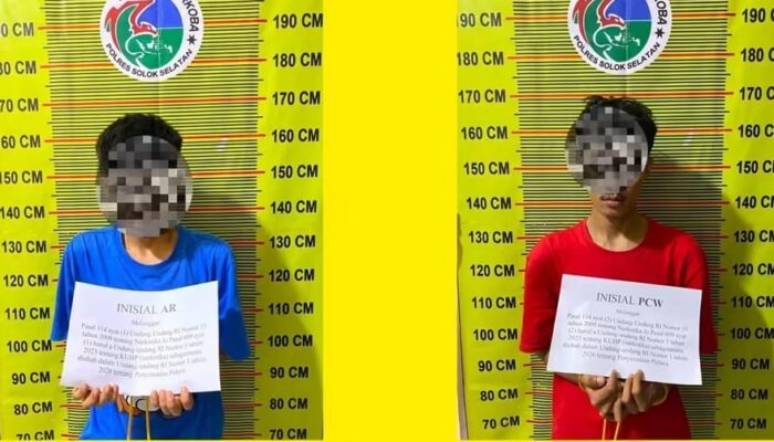 Polres Solok Selatan Bongkar Peredaran Sabu, 81,99 Gram Disita dari Dua Lokasi