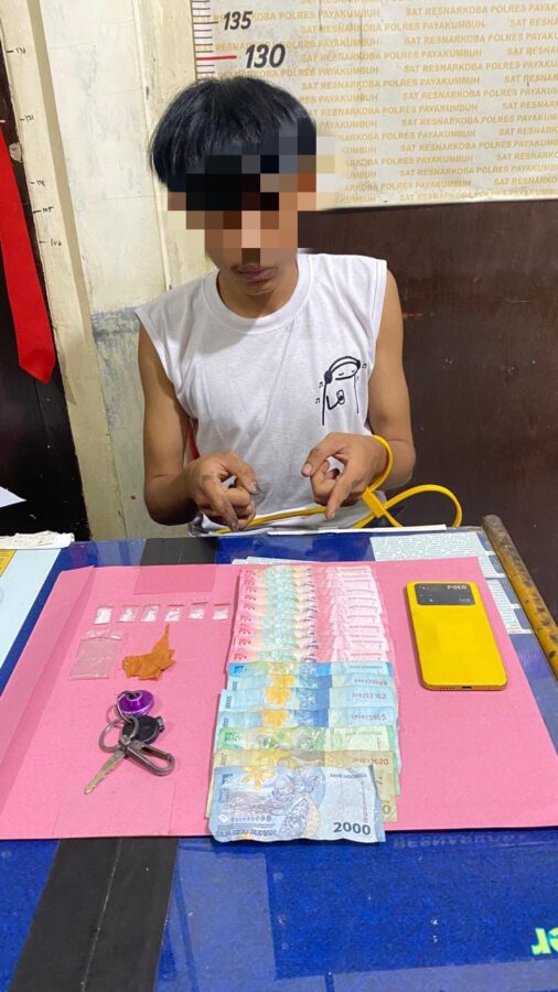 KRYD Polres Payakumbuh Amankan Remaja, 6 Paket Sabu Ditemukan