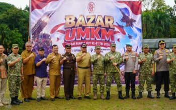 Sambut HUT ke-81 TNI, Bazar UMKM Serentak Hadirkan 40 Stan dan Sembako Murah di Padang