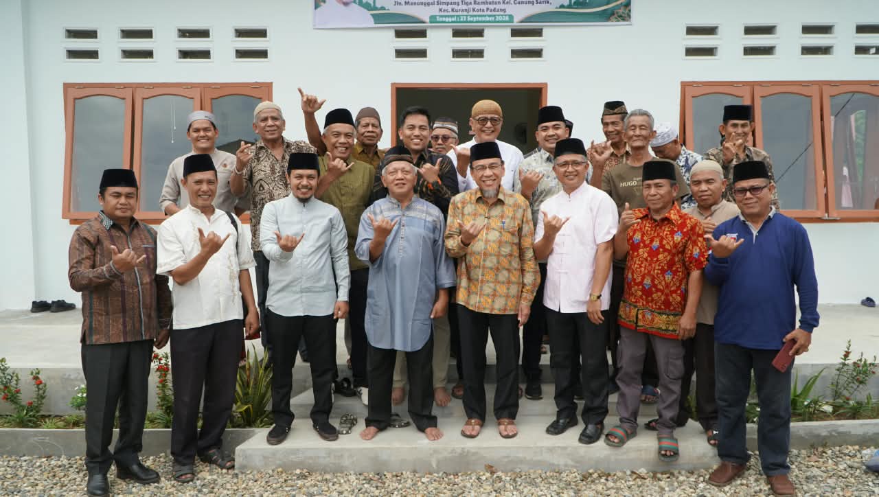 Musala Babussalam Resmi Dimanfaatkan, Maigus Nasir Dorong Smart Surau di Kuranji