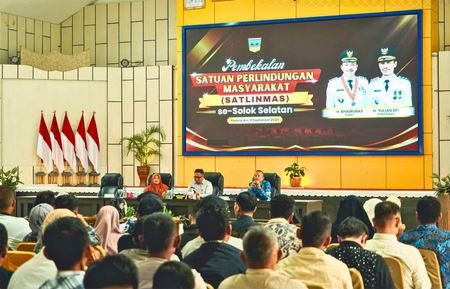 Amankan Pilwana Serentak 39 Nagari, Satlinmas Solok Selatan Ditegaskan Harus Netral