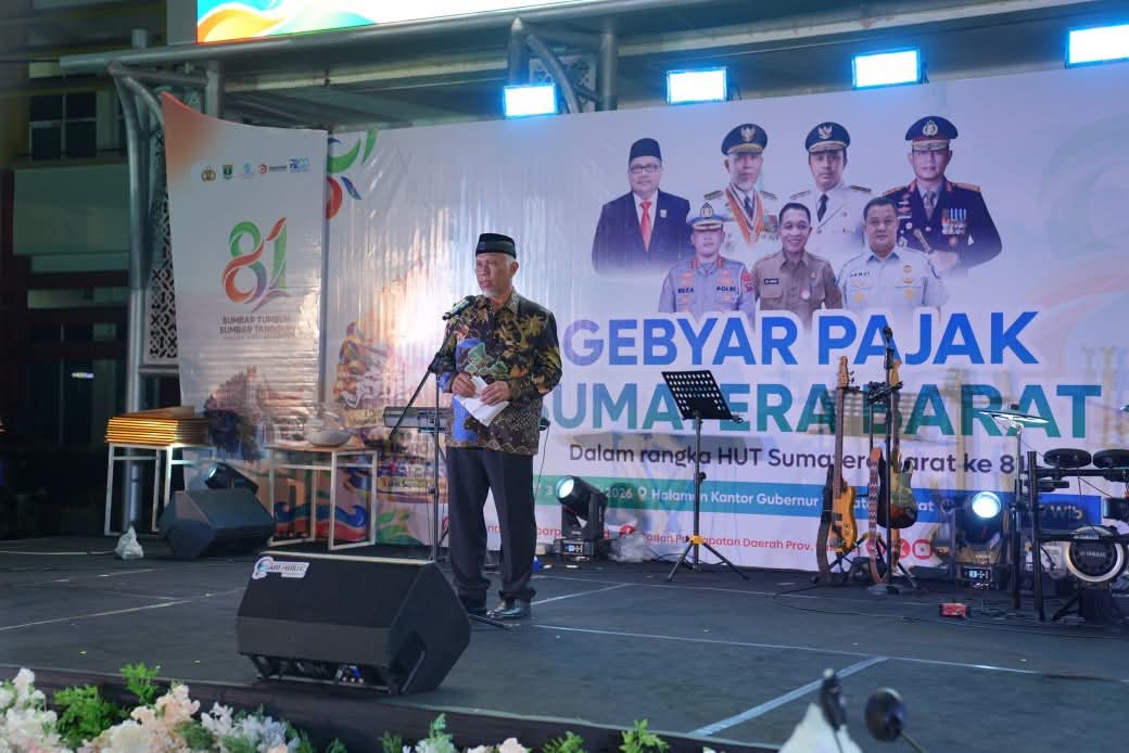 Gebyar Pajak 2026, Mahyeldi Ajak Warga Sumbar Taat Bayar Pajak untuk Perkuat Pembangunan