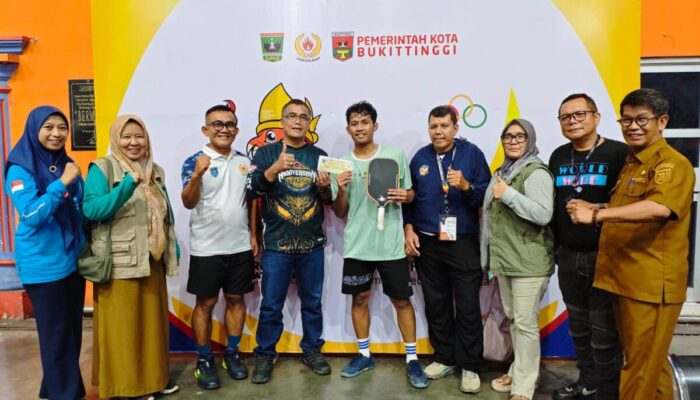 Ariq Saputra Raih Emas Pickleball Porprov XVI, Payakumbuh Kalahkan Solok di Final