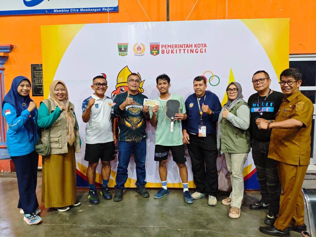Ariq Saputra Raih Emas Pickleball Porprov XVI, Payakumbuh Kalahkan Solok di Final