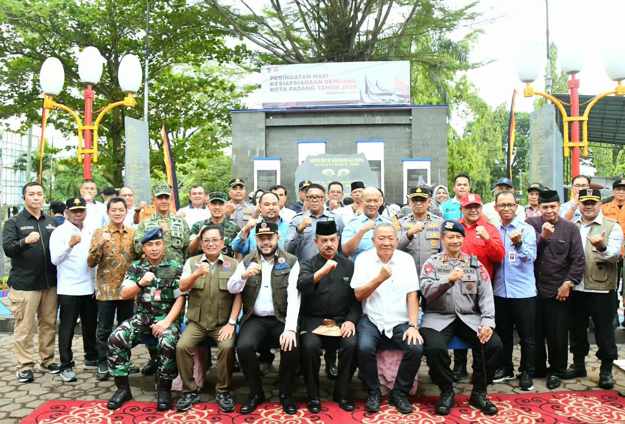 17 Tahun Gempa 30 September, Pemko Padang Perkuat Kesiapsiagaan Hadapi Bencana