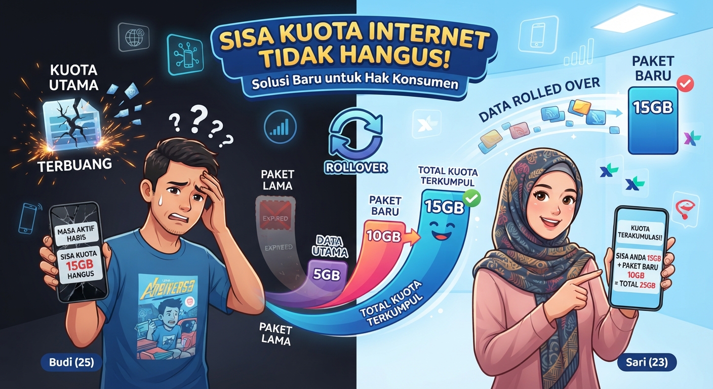 Sisa Kuota Internet Tak Boleh Hangus, Komdigi Tegaskan Operator Wajib Lindungi Pelanggan